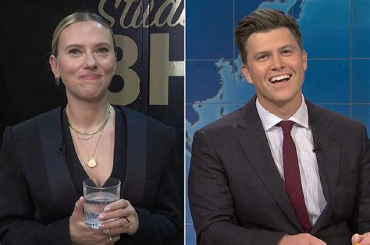Colin Jost Makes Raunchy Joke About Wife Scarlett Johansson During Joke Swap on ‘SNL’ Finale