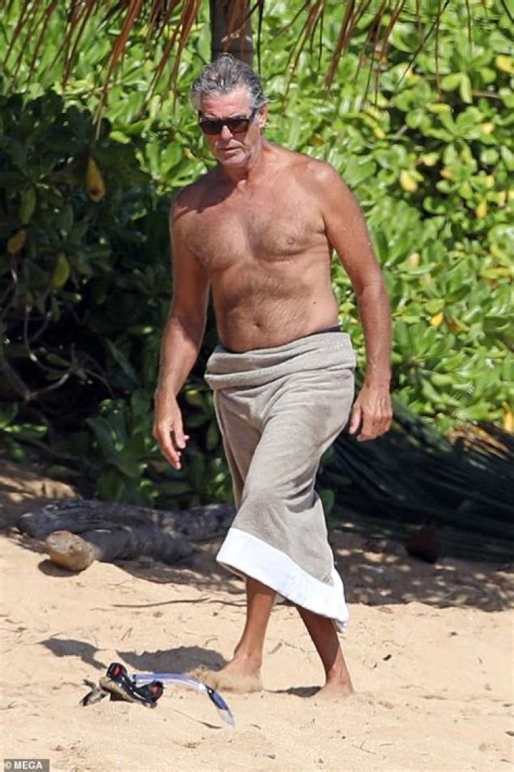 Pierce Brosnan, 67, Shows Off His Shirtless Body As He Hits The Beach In Hawaii — Pics